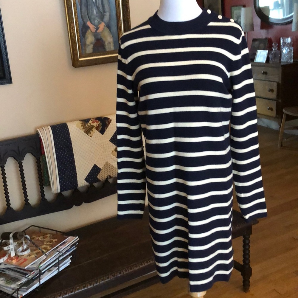 Nautical Navy Stripe Gap Dress s